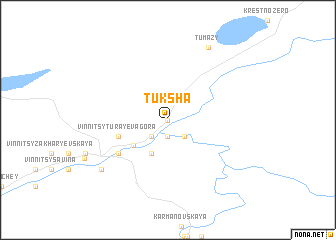 map of Tuksha