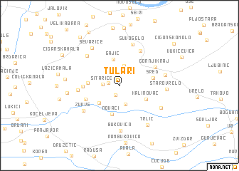 map of Tulari