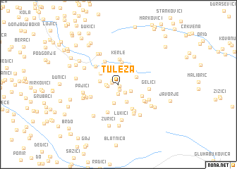 map of Tuleža