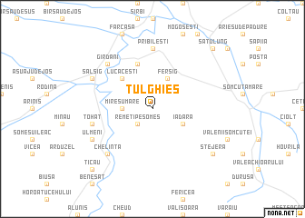 map of Tulghieş