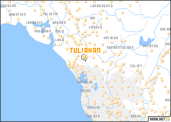 map of Tuliahan