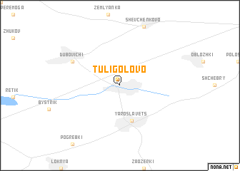 map of Tuligolovo