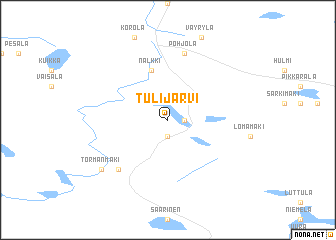 map of Tulijärvi