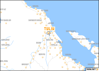 map of Tuliw