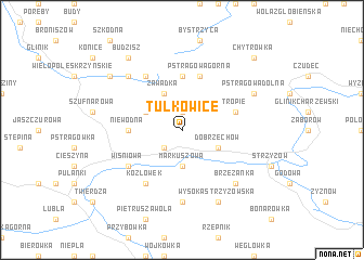 map of Tułkowice