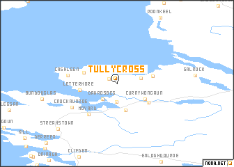 map of Tully Cross