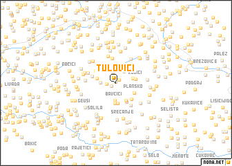 map of Tulovići