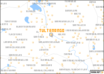 map of Tultenango