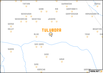 map of Tulu Bora
