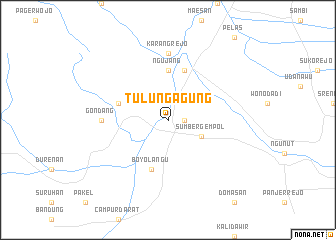 map of Tulungagung