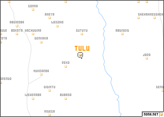 map of Tulu