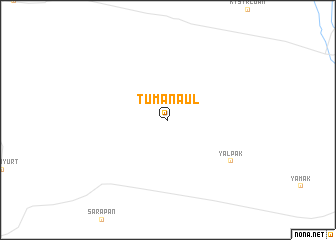 map of Tuman-Aul
