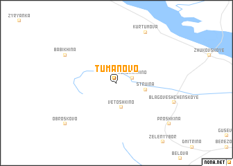 map of Tumanovo