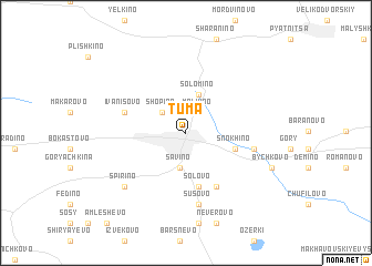 map of Tuma