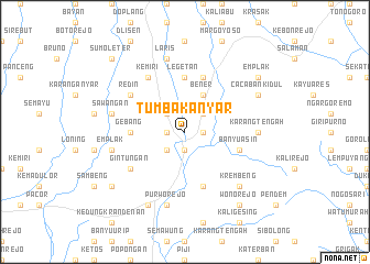 map of Tumbakanyar