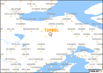 map of Tumbøl