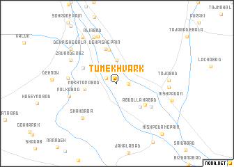 map of Tūm-e Khvark