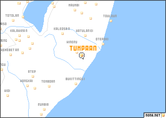 map of Tumpaan