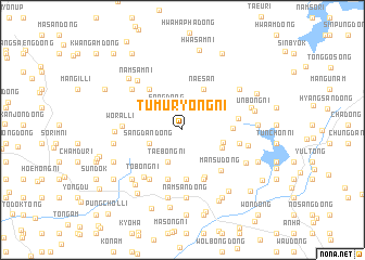 map of Tumuryŏng-ni