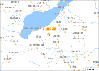 map of Tunaan