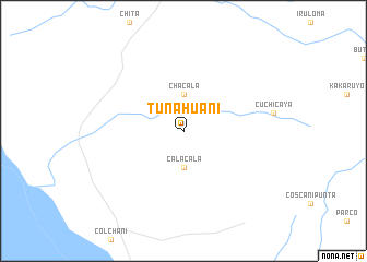 map of Tunahuani