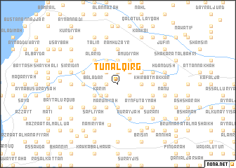 map of Tūn al Qirg