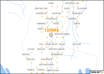 map of Tunape