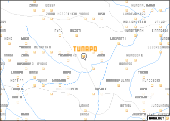 map of Tunapo