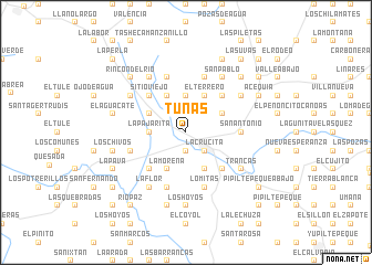 map of Tunas