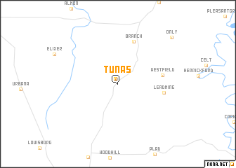 map of Tunas