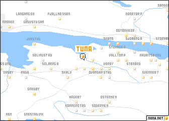 map of Tuna