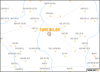 map of Tunçbilek