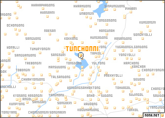 map of Tunch\