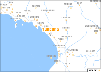 map of Tuncung