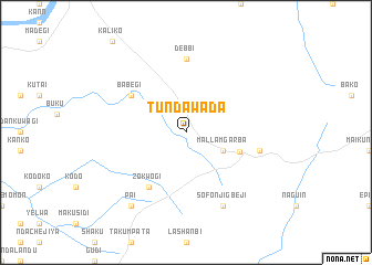 map of Tunda Wada