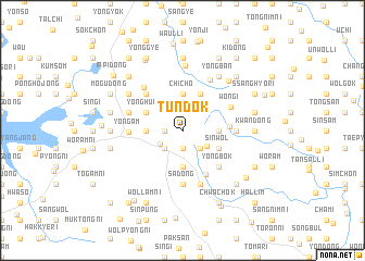 map of Tundŏk