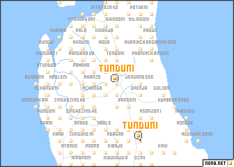 map of Tunduni