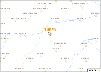 map of Tüney