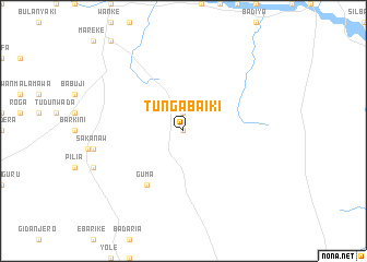 map of Tunga Baiki