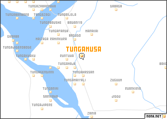 map of Tunga Musa