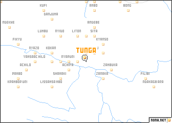 map of Tunga