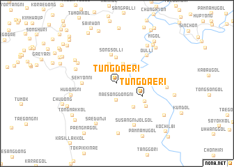 map of Tŭngdae-ri