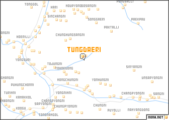 map of Tŭngdae-ri