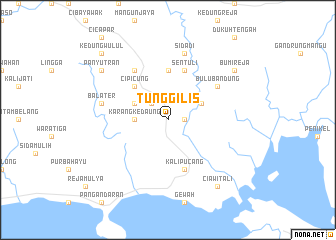 map of Tunggilis