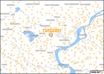 map of Tŭnggo-ri