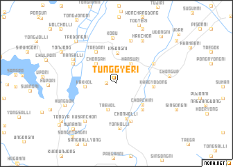 map of Tŭnggye-ri