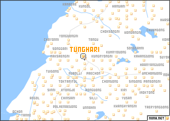 map of Tŭngha-ri
