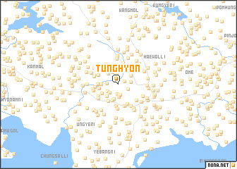 map of Tŭnghyŏn