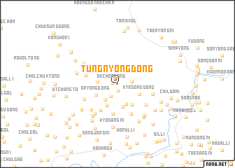 map of Tŭngnyong-dong