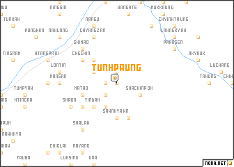 map of Tunhpaung